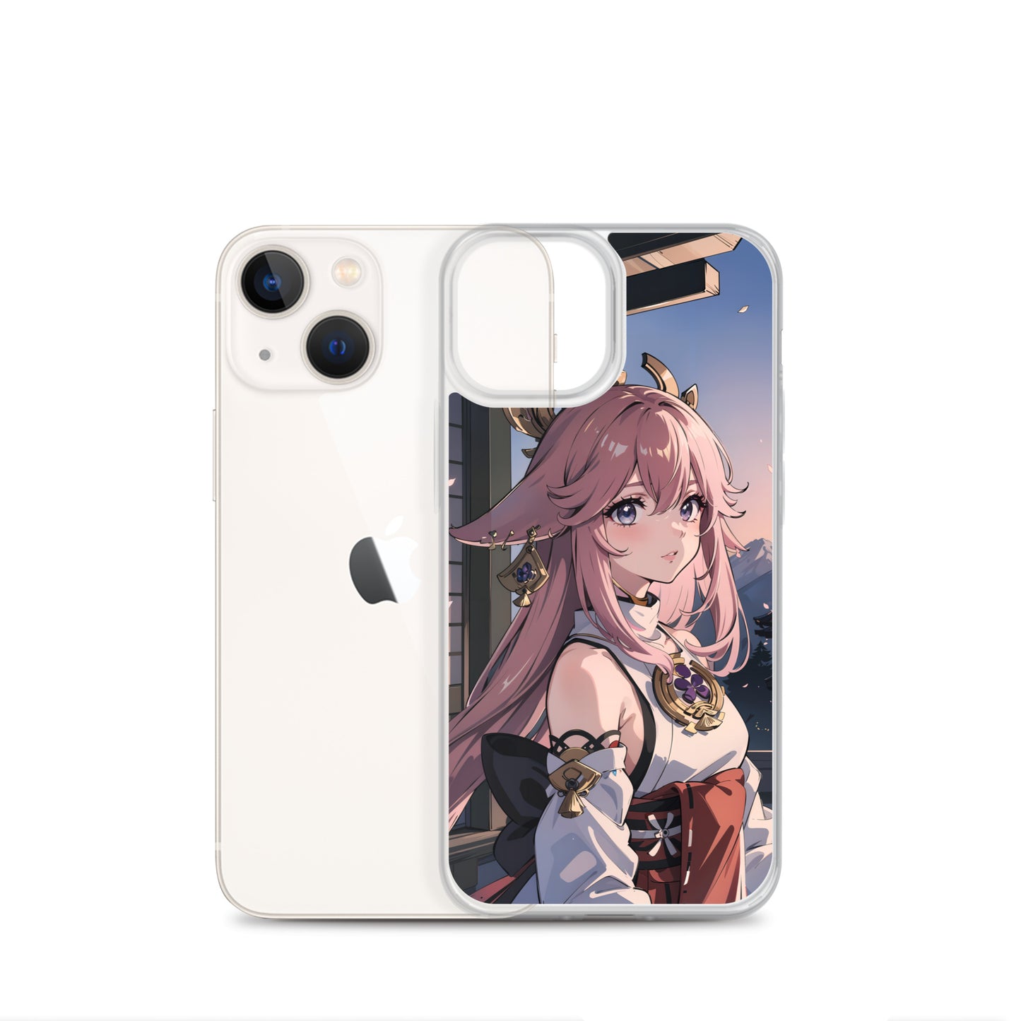 Kawaii Yae Miko Genshin Clear Case for iPhone®