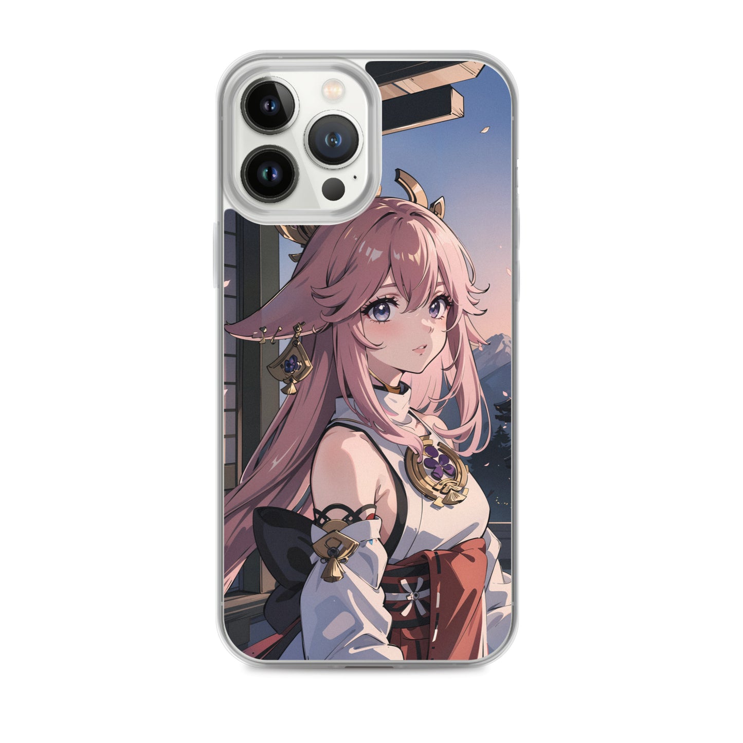 Kawaii Yae Miko Genshin Clear Case for iPhone®