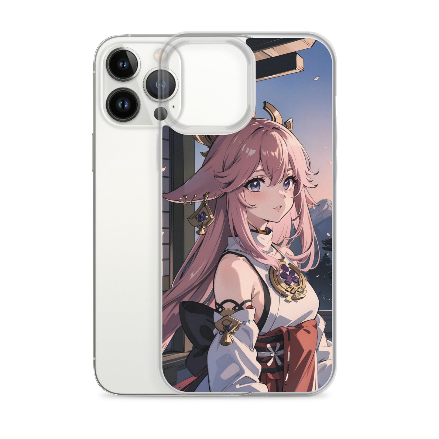 Kawaii Yae Miko Genshin Clear Case for iPhone®