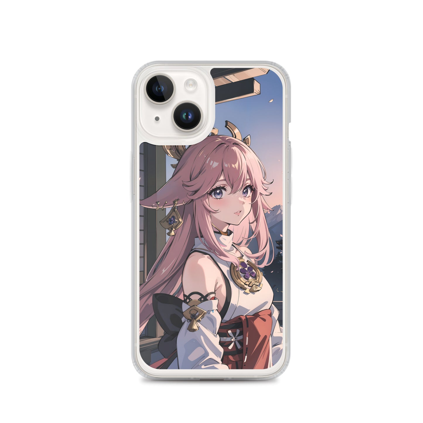 Kawaii Yae Miko Genshin Clear Case for iPhone®