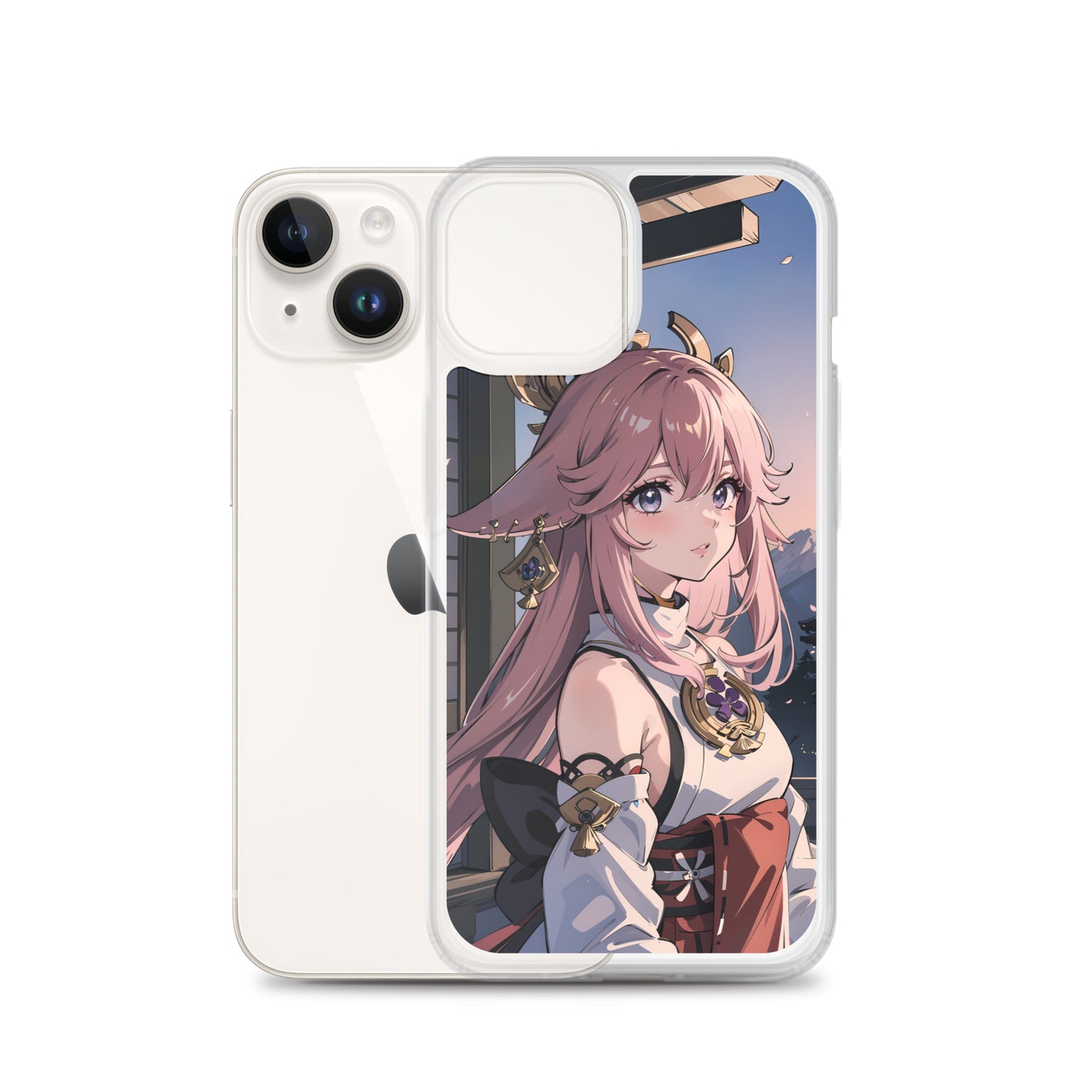 Kawaii Yae Miko Genshin Clear Case for iPhone®