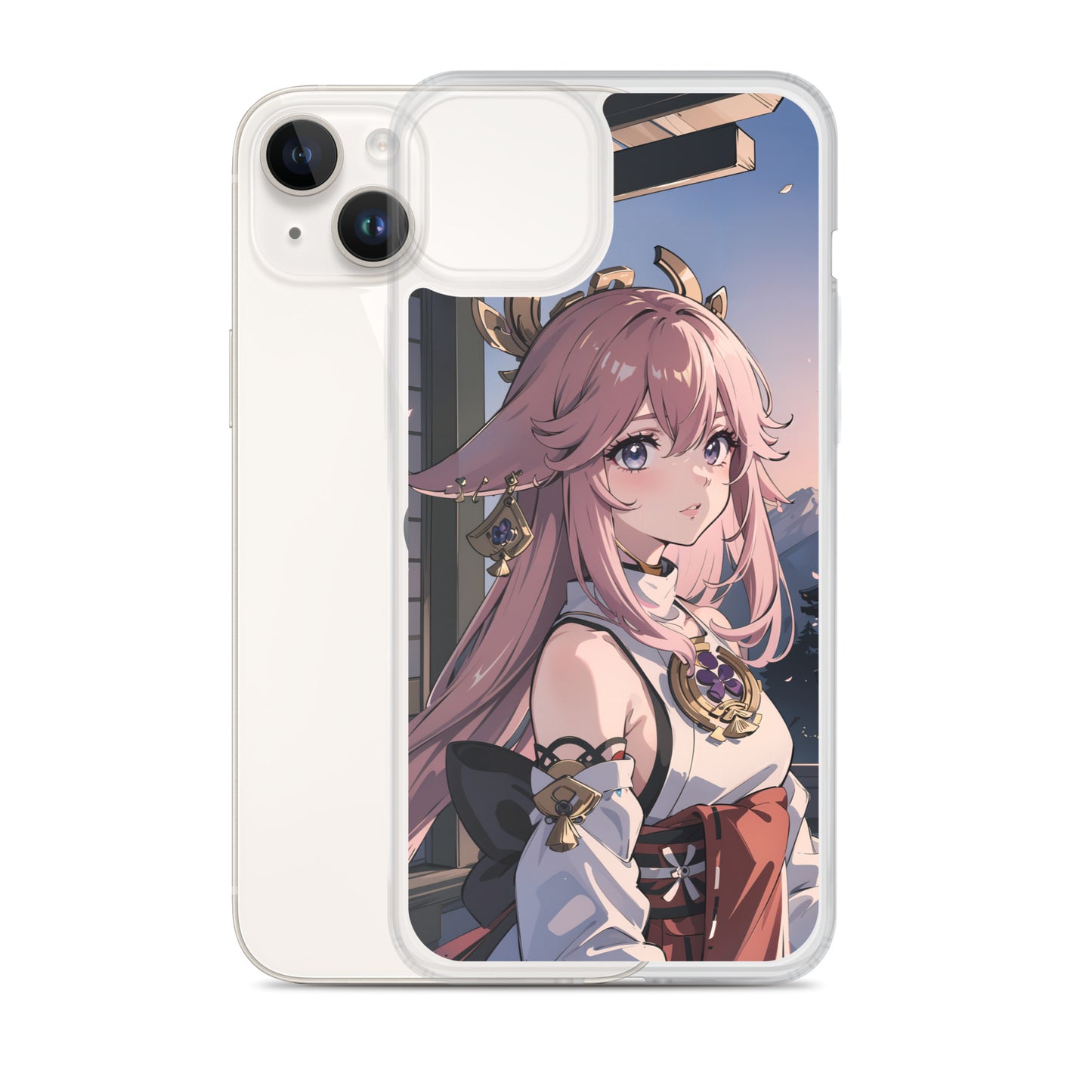 Kawaii Yae Miko Genshin Clear Case for iPhone®