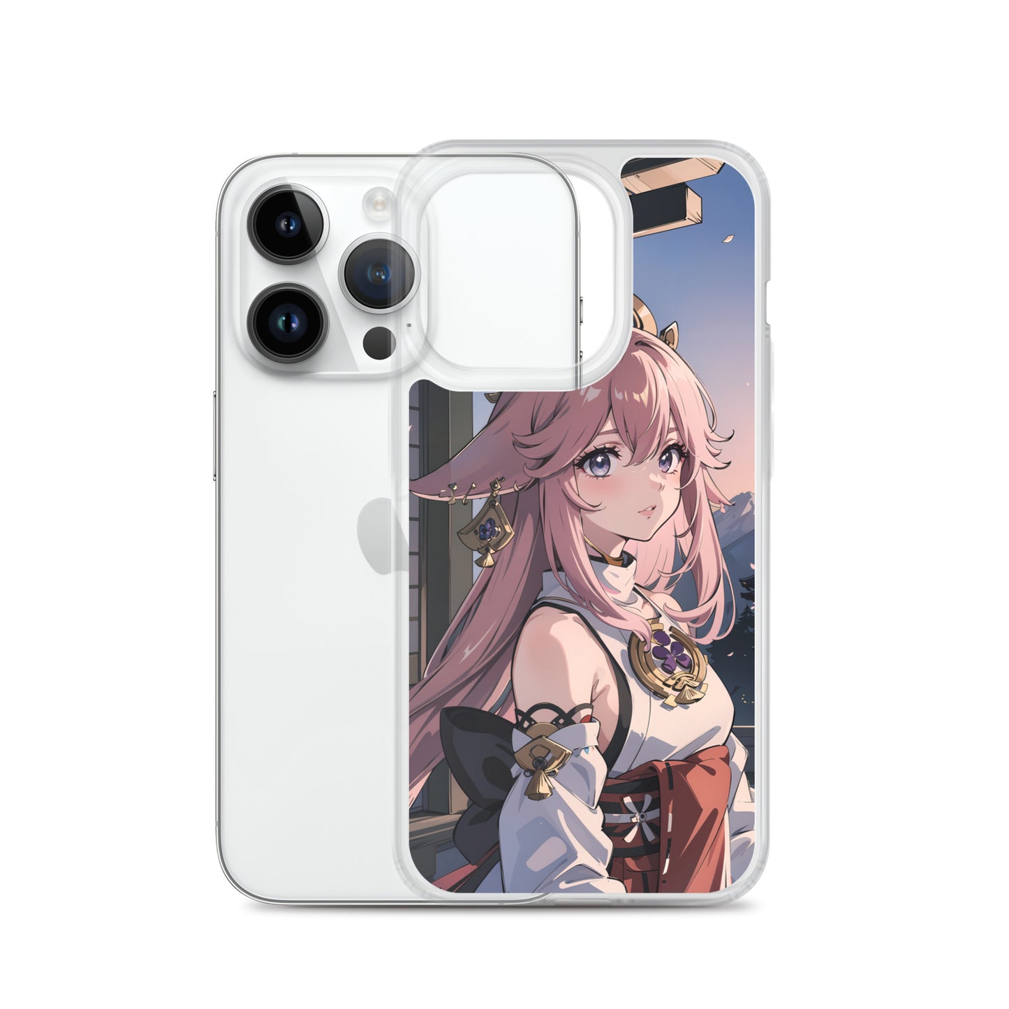 Kawaii Yae Miko Genshin Clear Case for iPhone®