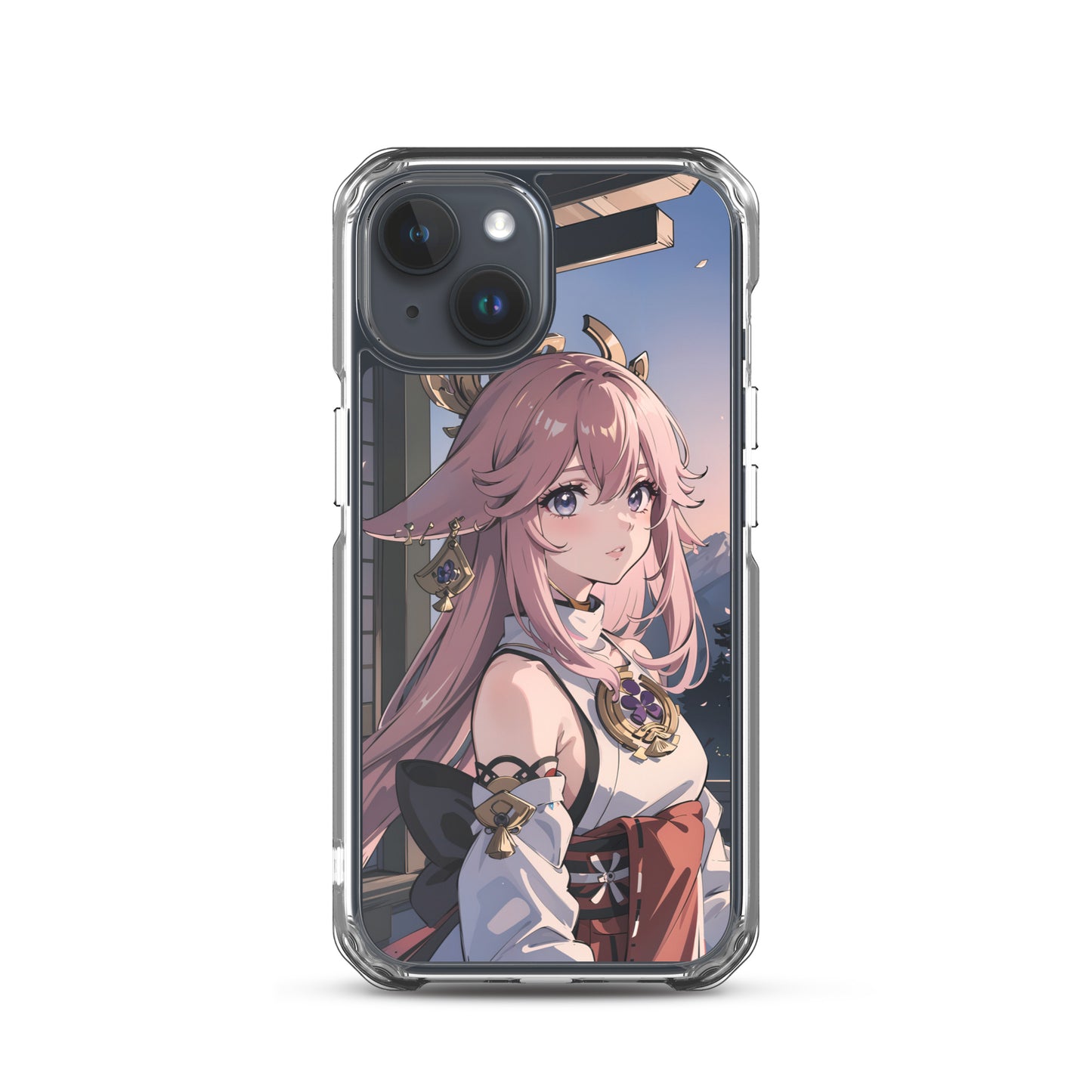 Kawaii Yae Miko Genshin Clear Case for iPhone®