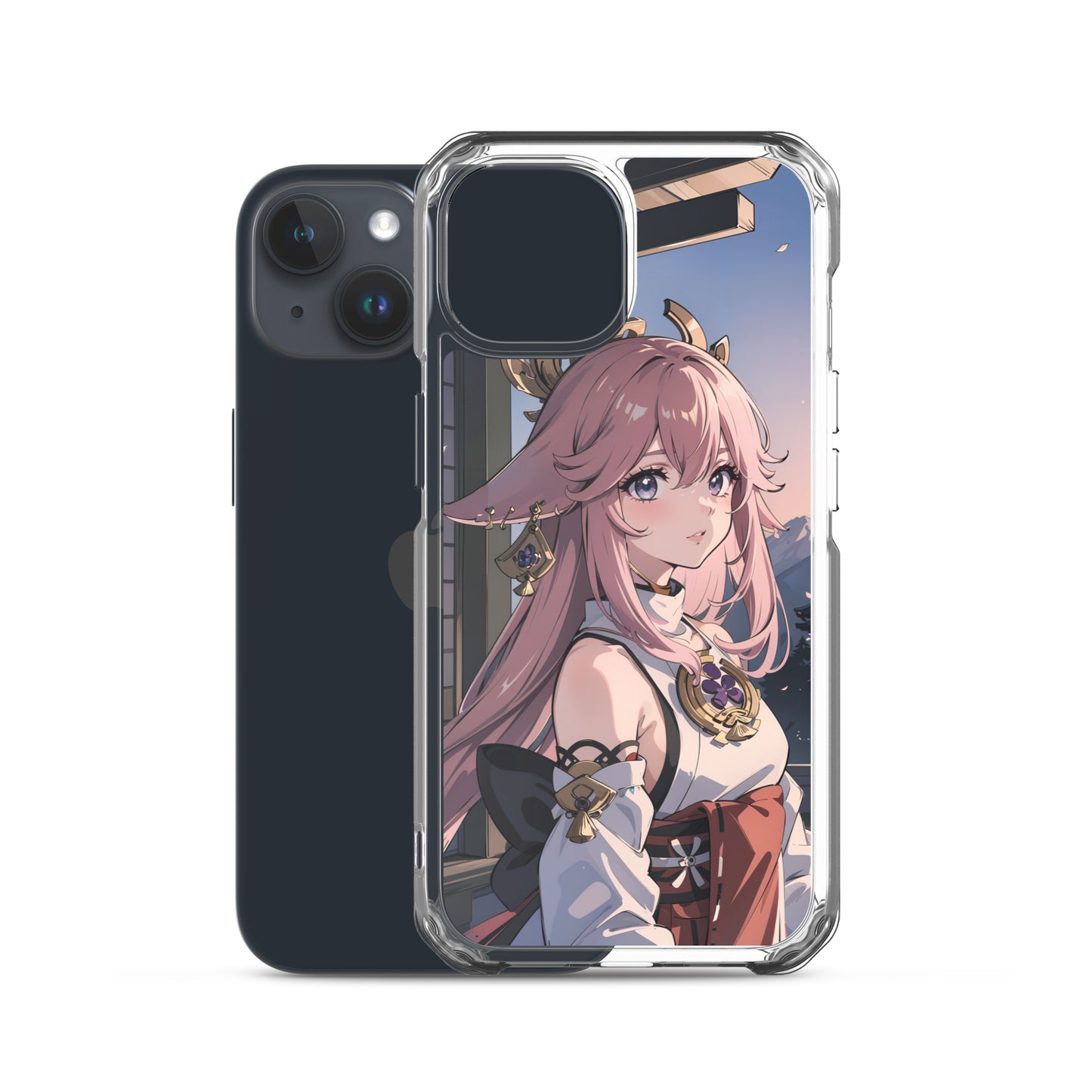 Kawaii Yae Miko Genshin Clear Case for iPhone®