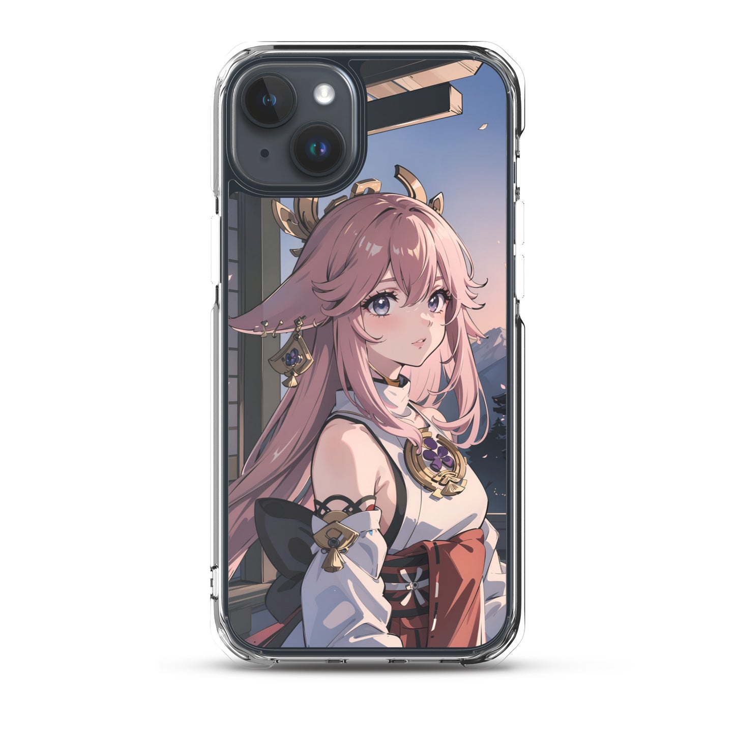 Kawaii Yae Miko Genshin Clear Case for iPhone®