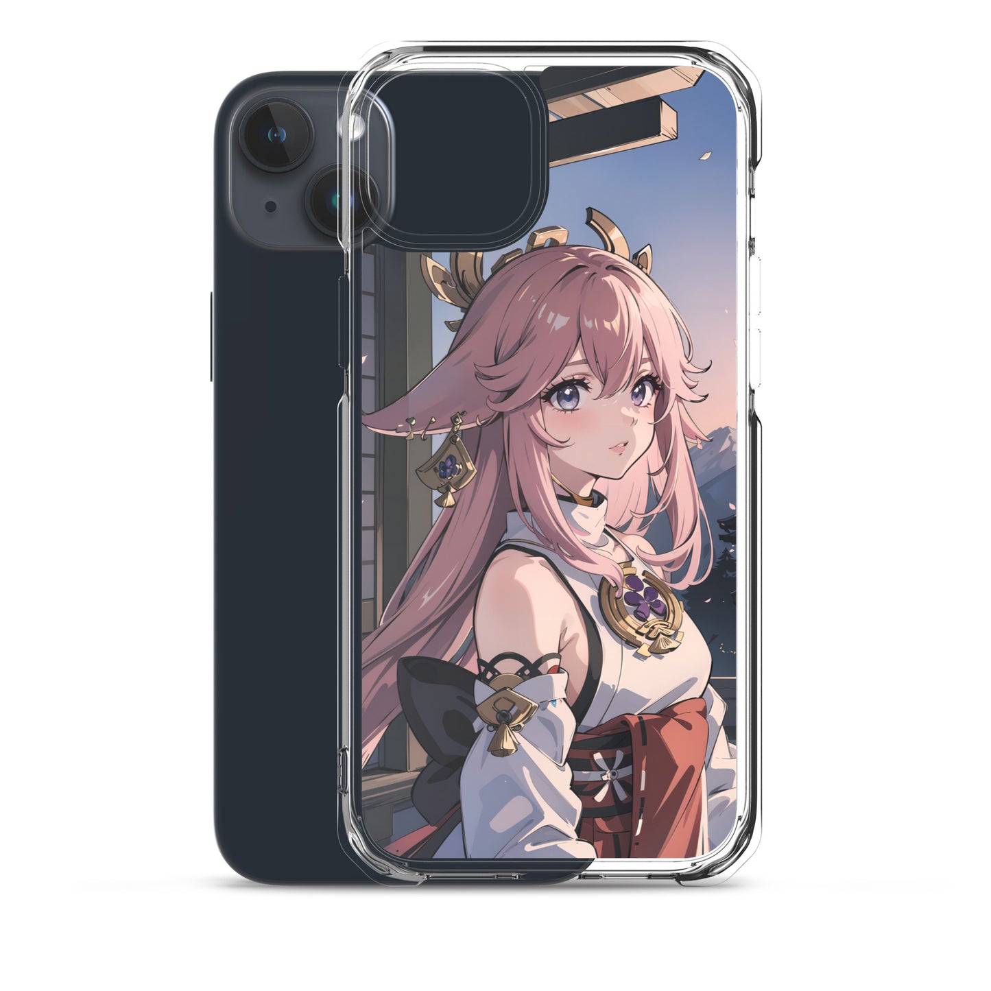 Kawaii Yae Miko Genshin Clear Case for iPhone®