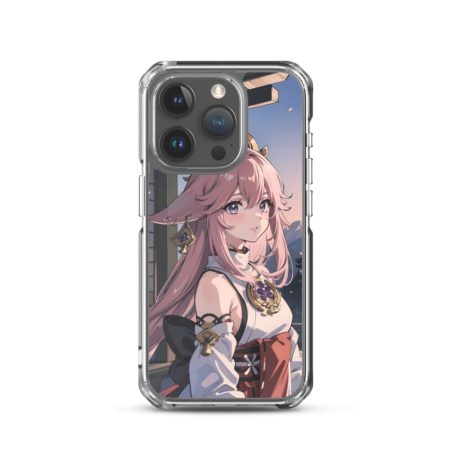 Kawaii Yae Miko Genshin Clear Case for iPhone®