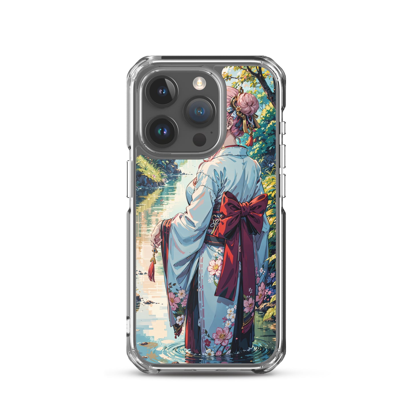 Kawaii Kimono Yae Miko Genshin Clear Case for iPhone®