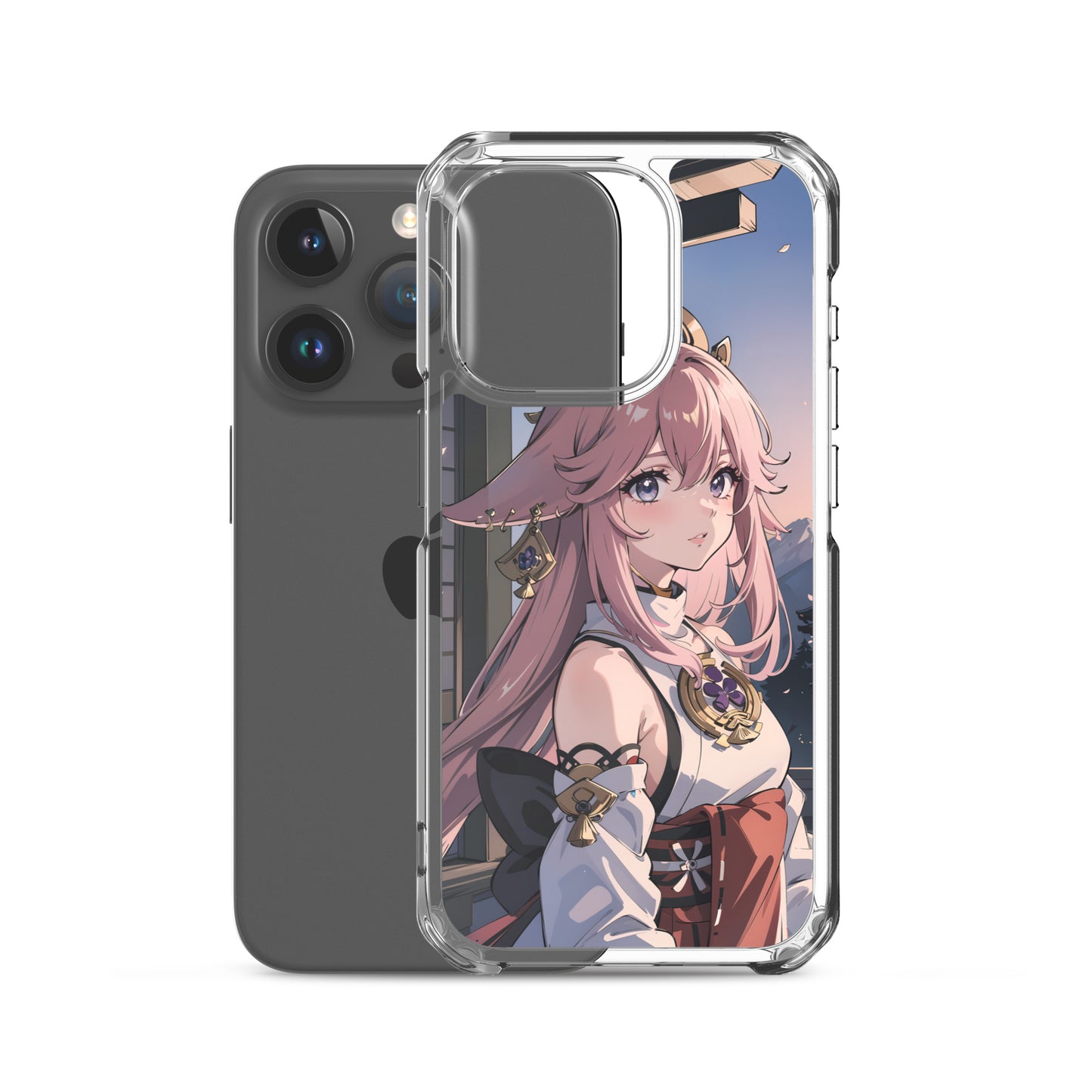 Kawaii Yae Miko Genshin Clear Case for iPhone®