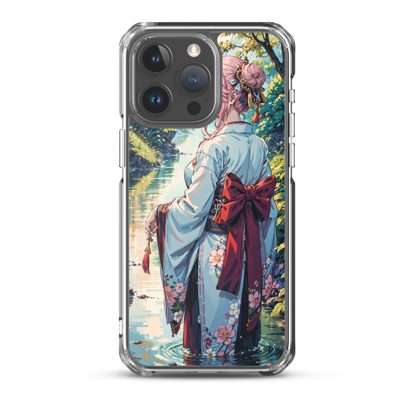 Kawaii Kimono Yae Miko Genshin Clear Case for iPhone®