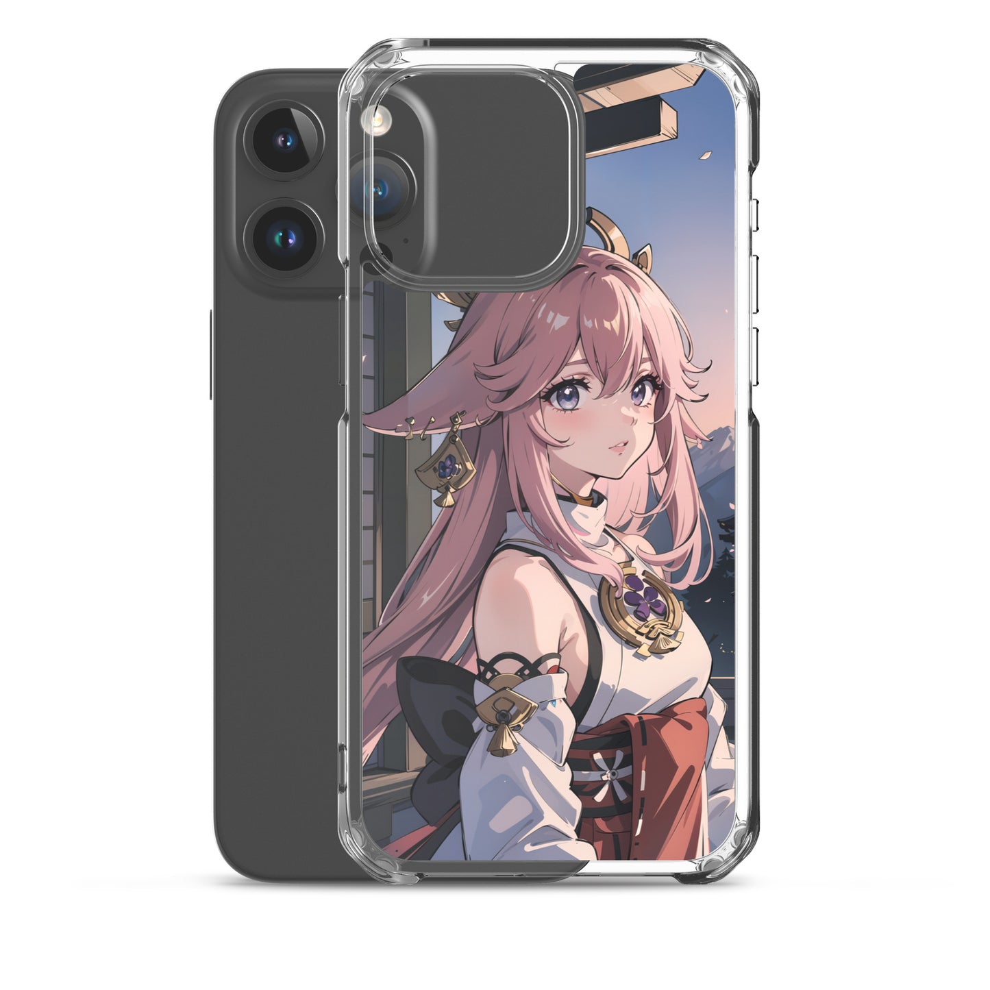 Kawaii Yae Miko Genshin Clear Case for iPhone®