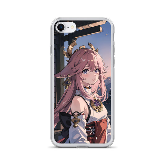 Kawaii Yae Miko Genshin Clear Case for iPhone®