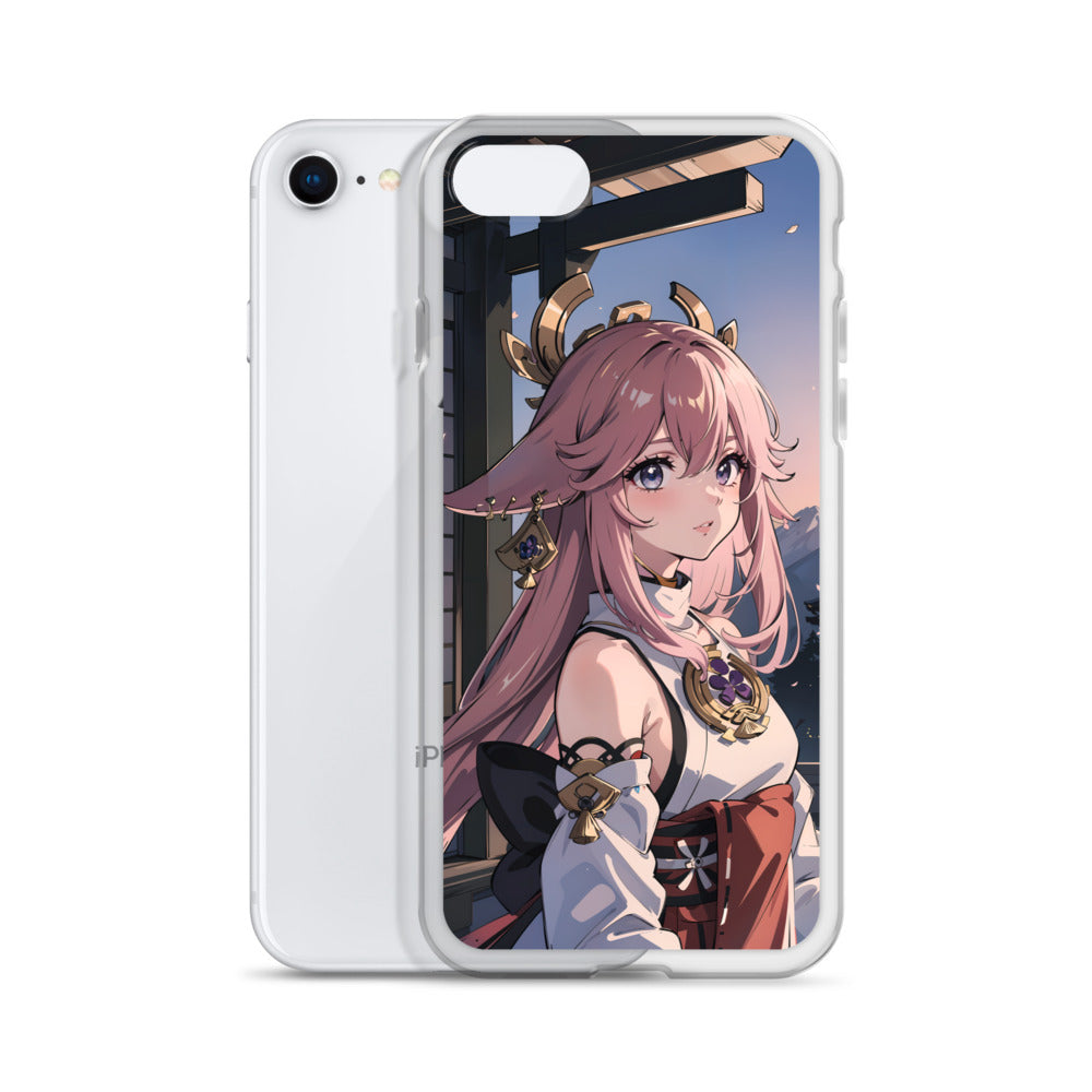 Kawaii Yae Miko Genshin Clear Case for iPhone®