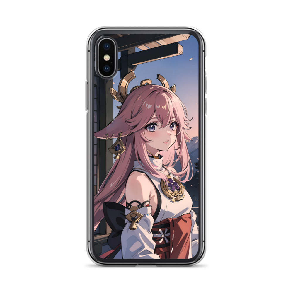 Kawaii Yae Miko Genshin Clear Case for iPhone®