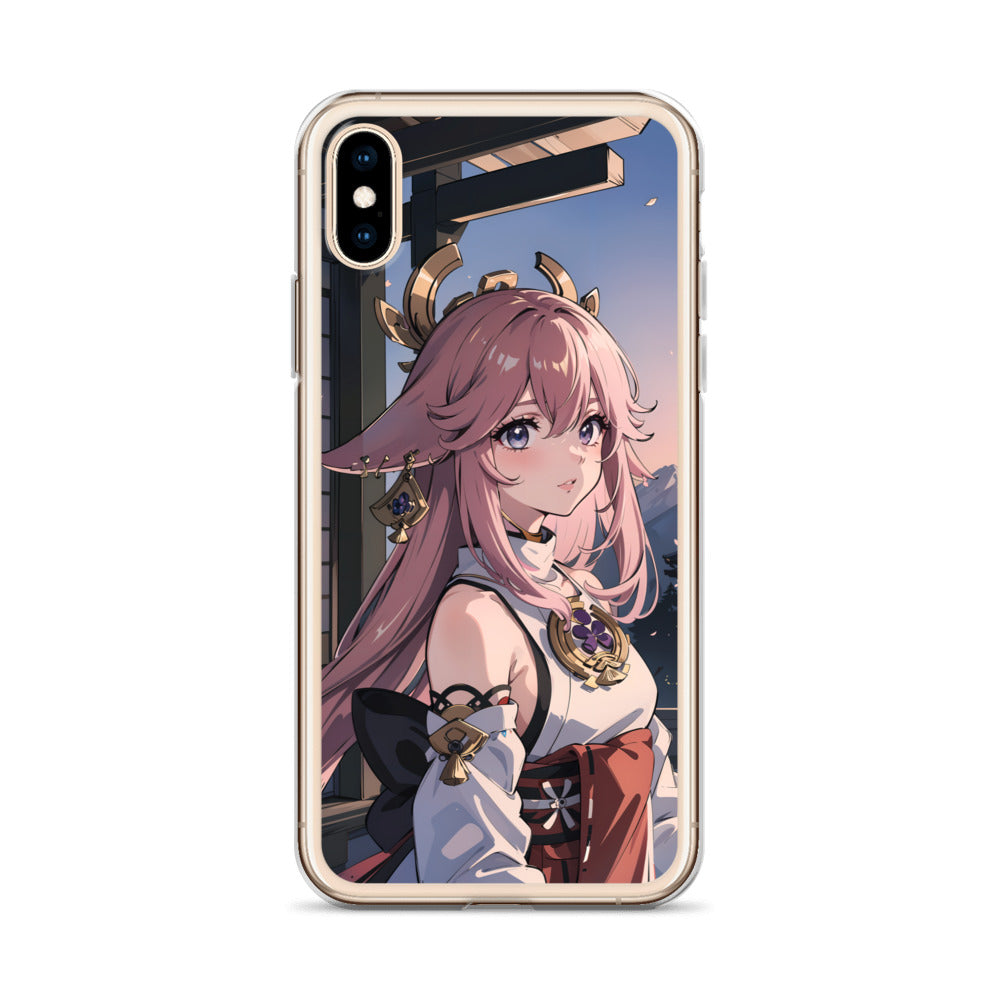 Kawaii Yae Miko Genshin Clear Case for iPhone®