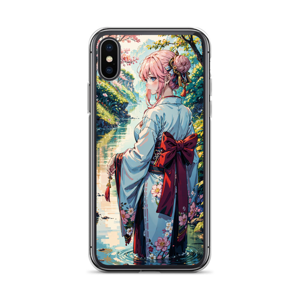 Kawaii Kimono Yae Miko Genshin Clear Case for iPhone®