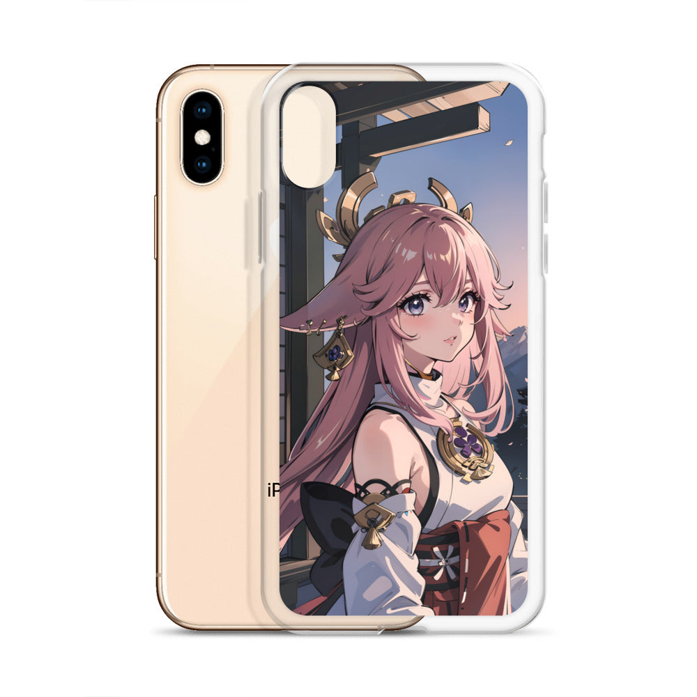 Kawaii Yae Miko Genshin Clear Case for iPhone®