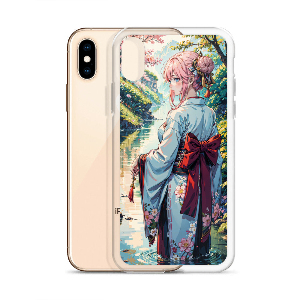 Kawaii Kimono Yae Miko Genshin Clear Case for iPhone®