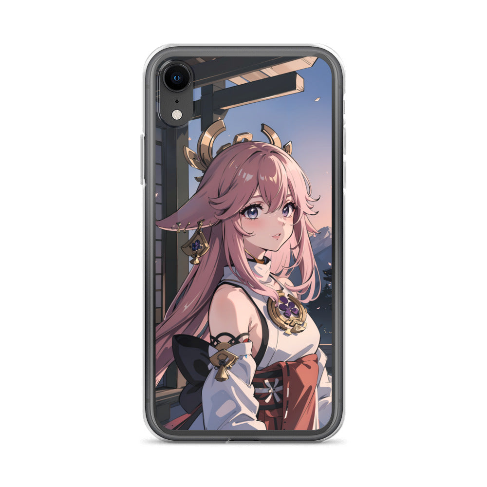 Kawaii Yae Miko Genshin Clear Case for iPhone®