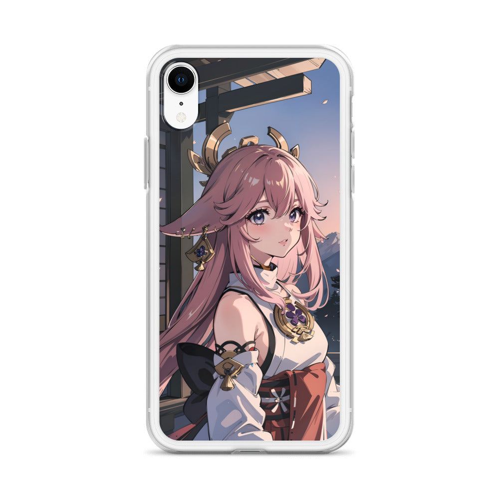 Kawaii Yae Miko Genshin Clear Case for iPhone®