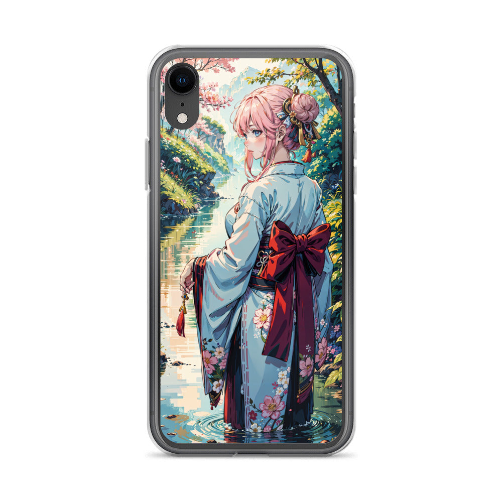 Kawaii Kimono Yae Miko Genshin Clear Case for iPhone®