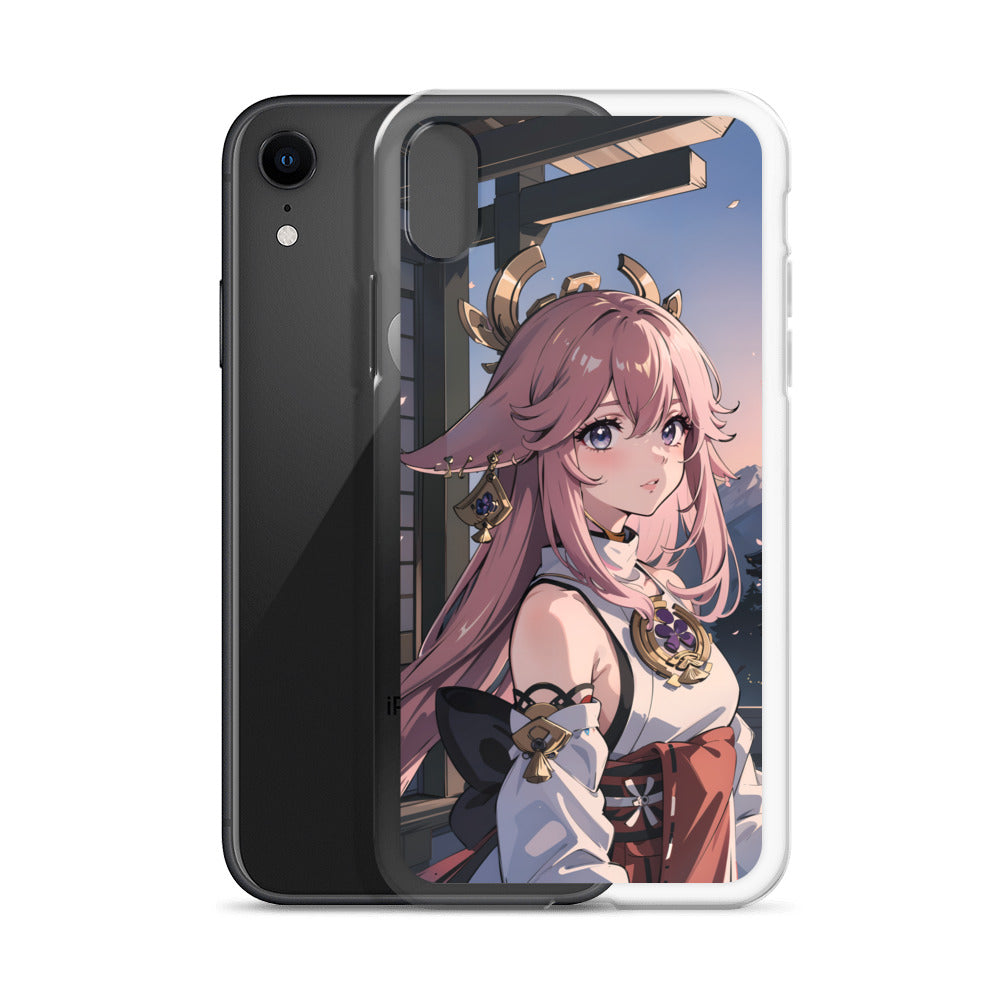 Kawaii Yae Miko Genshin Clear Case for iPhone®