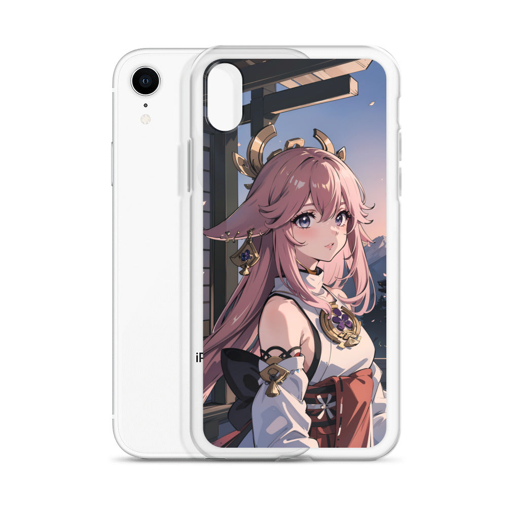 Kawaii Yae Miko Genshin Clear Case for iPhone®