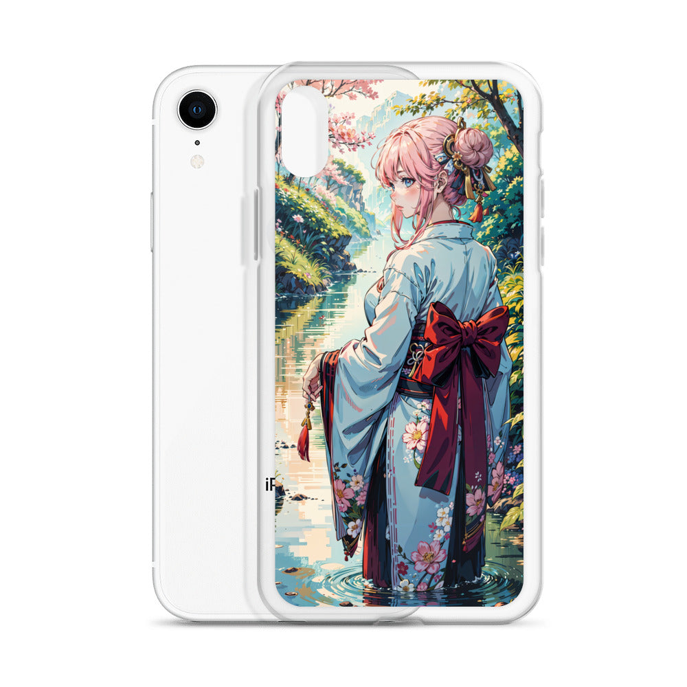 Kawaii Kimono Yae Miko Genshin Clear Case for iPhone®