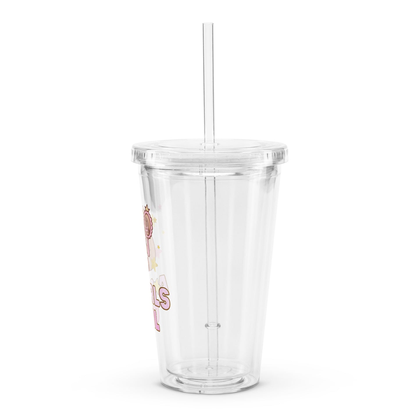 Kawaii Capybara Girls Girl Cute Girly Anime Clear plastic tumbler