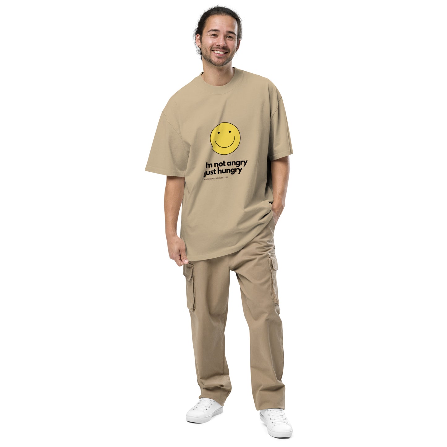 Super Funny Cute Hungry Not Angry Oversized Shirt