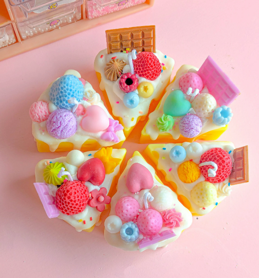 Kawaii Mini Ice Cream Cheesecake Decorative Candles