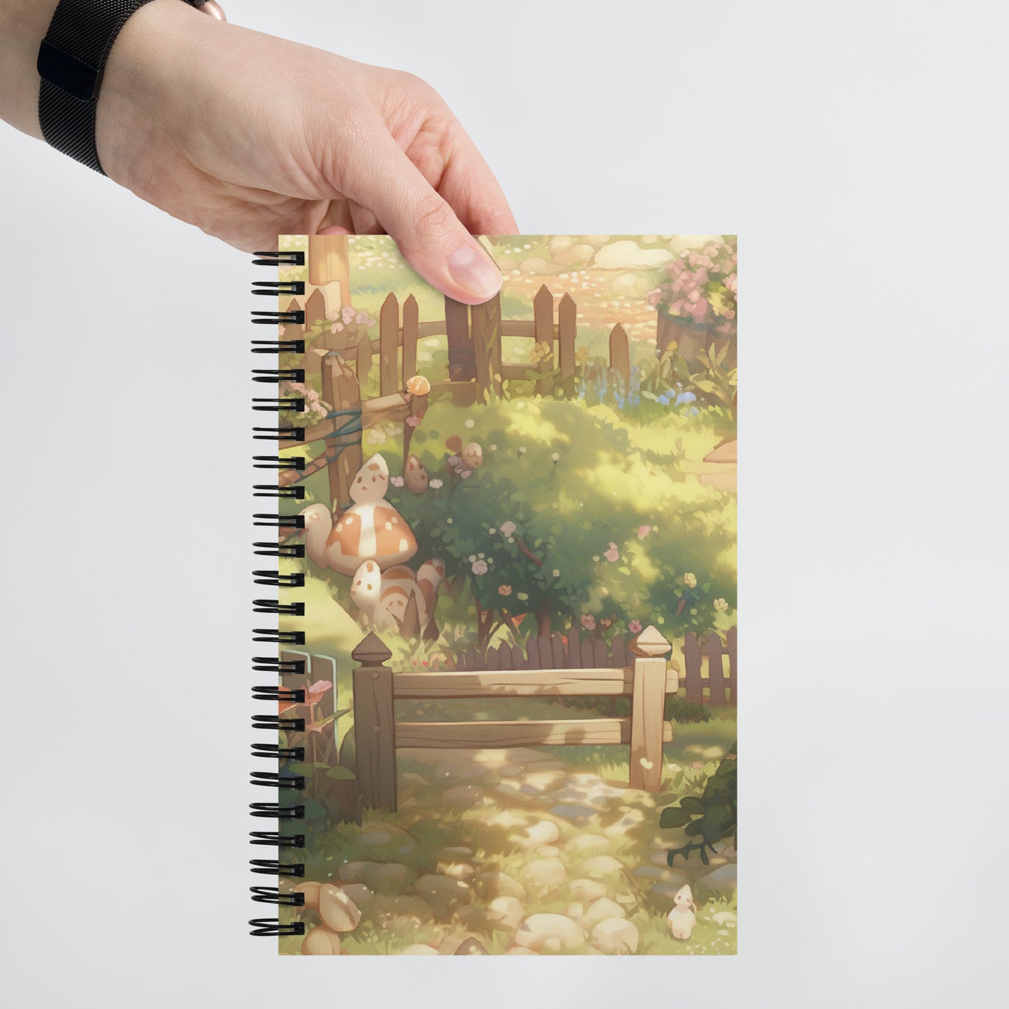 Cute Magical Fantasy House Garden RPG Game Notebook