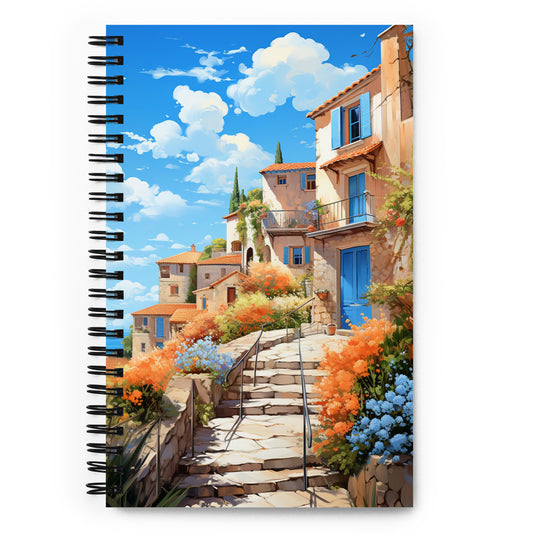 Beautiful Aesthetic Anime Style French Summer House Notebook