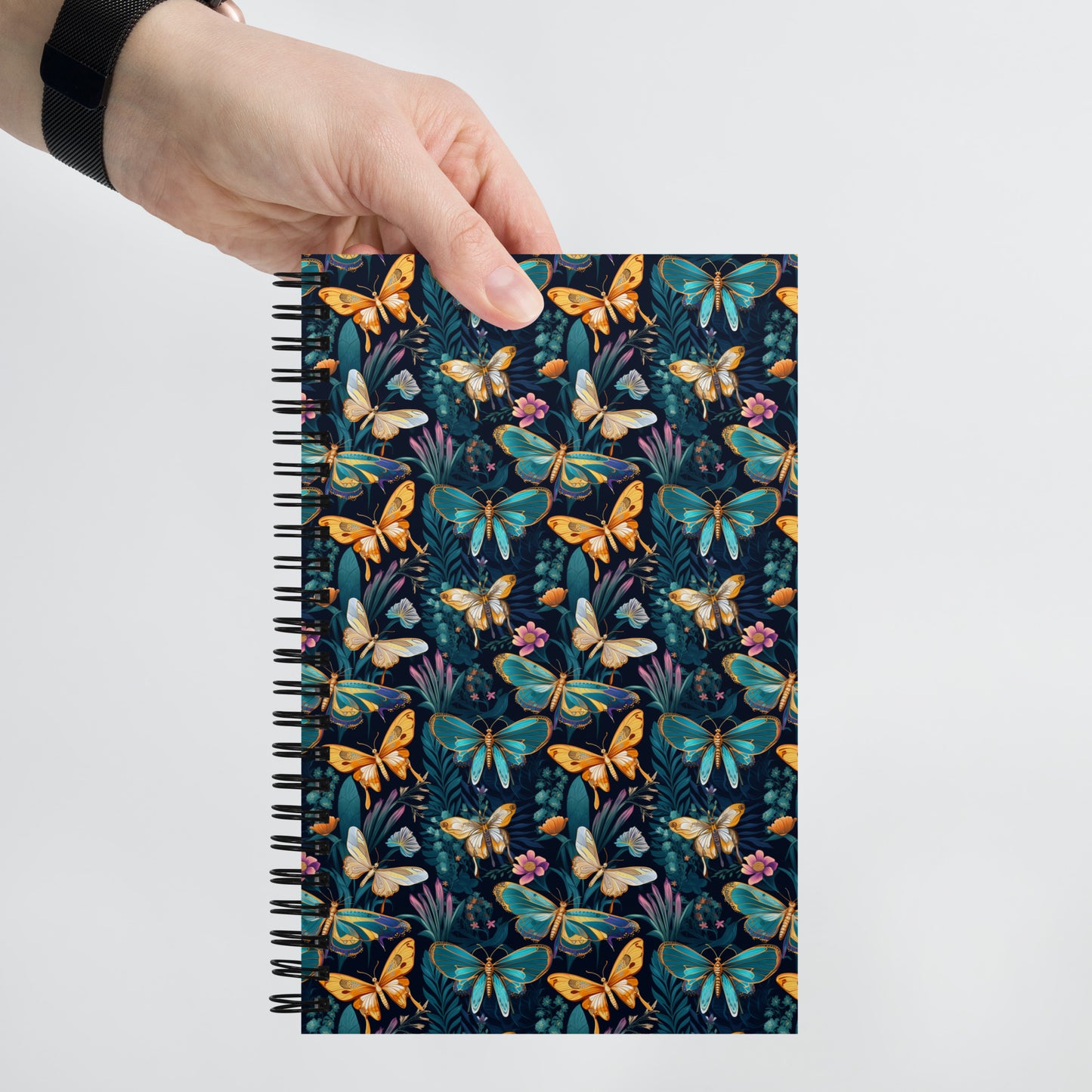 Beautiful Blue Butterfly Natural Pattern Notebook