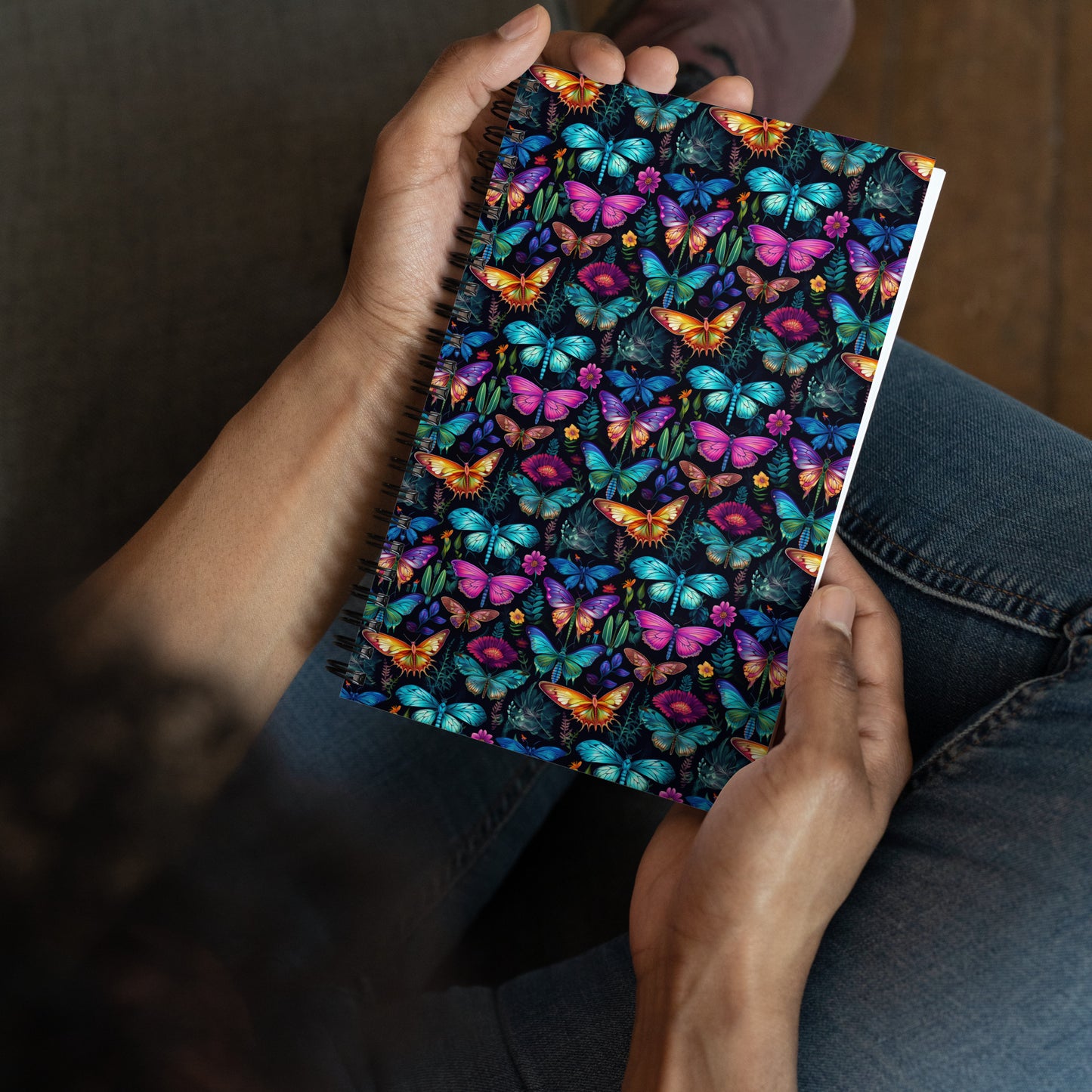 Beautiful Colorful Butterfly Natural Pattern Notebook