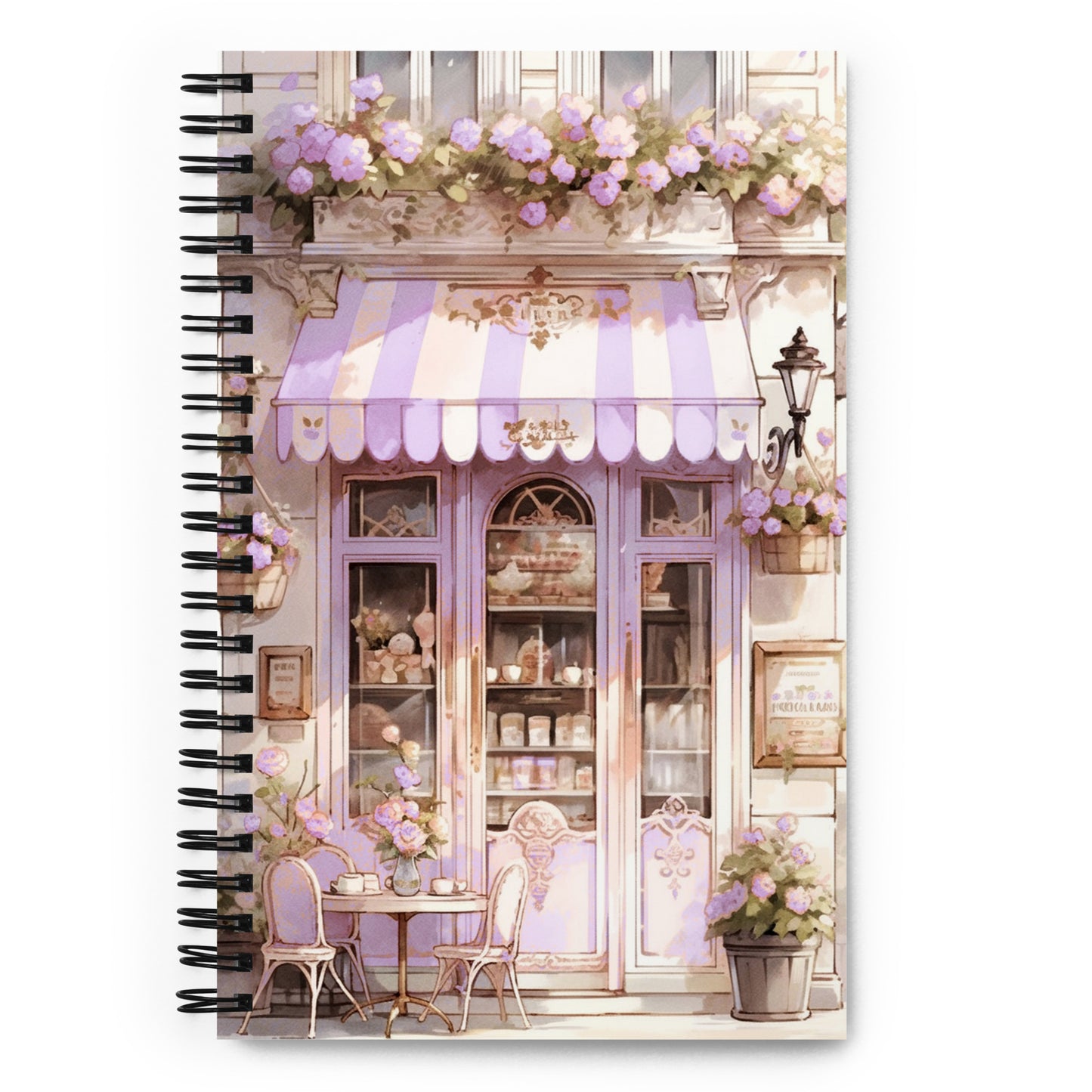 Beautiful Baroque Lilac Coquette French Bakery Vintage Notebook