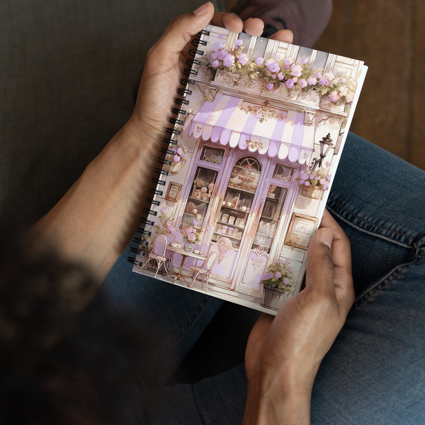 Beautiful Baroque Lilac Coquette French Bakery Vintage Notebook