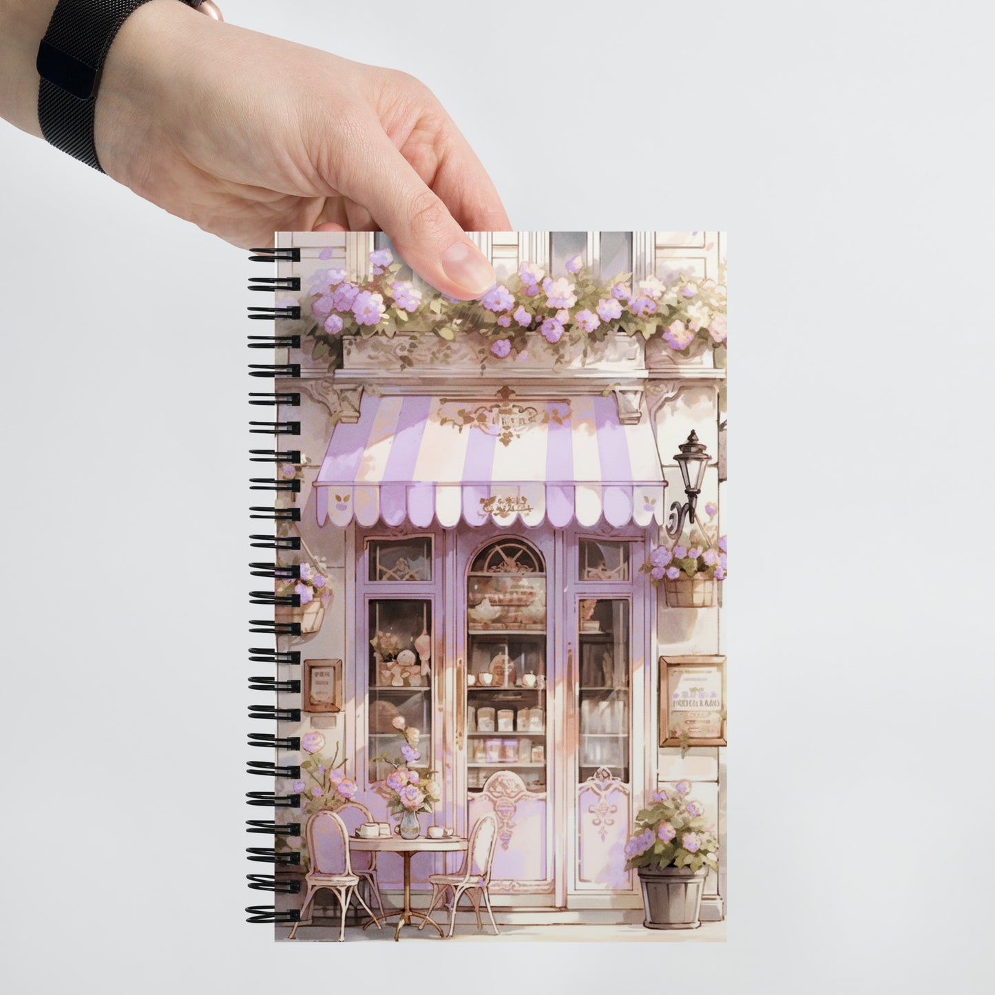 Beautiful Baroque Lilac Coquette French Bakery Vintage Notebook