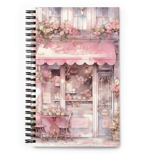 Beautiful Baroque Pink Coquette French Bakery Vintage Notebook