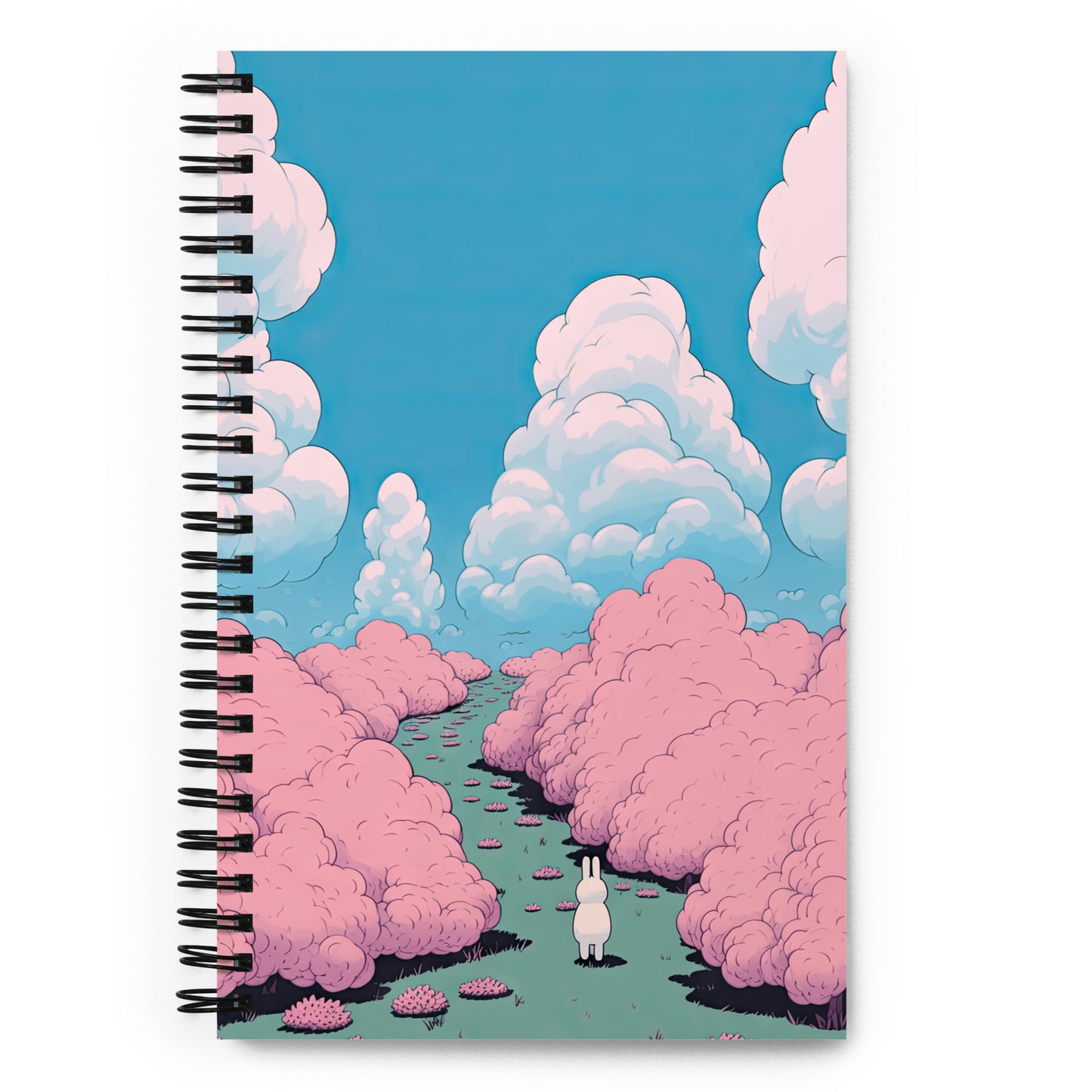 Kawaii Bunny Cute Retro Aesthetic Spring Rabbit  Anime Drawing Notebook