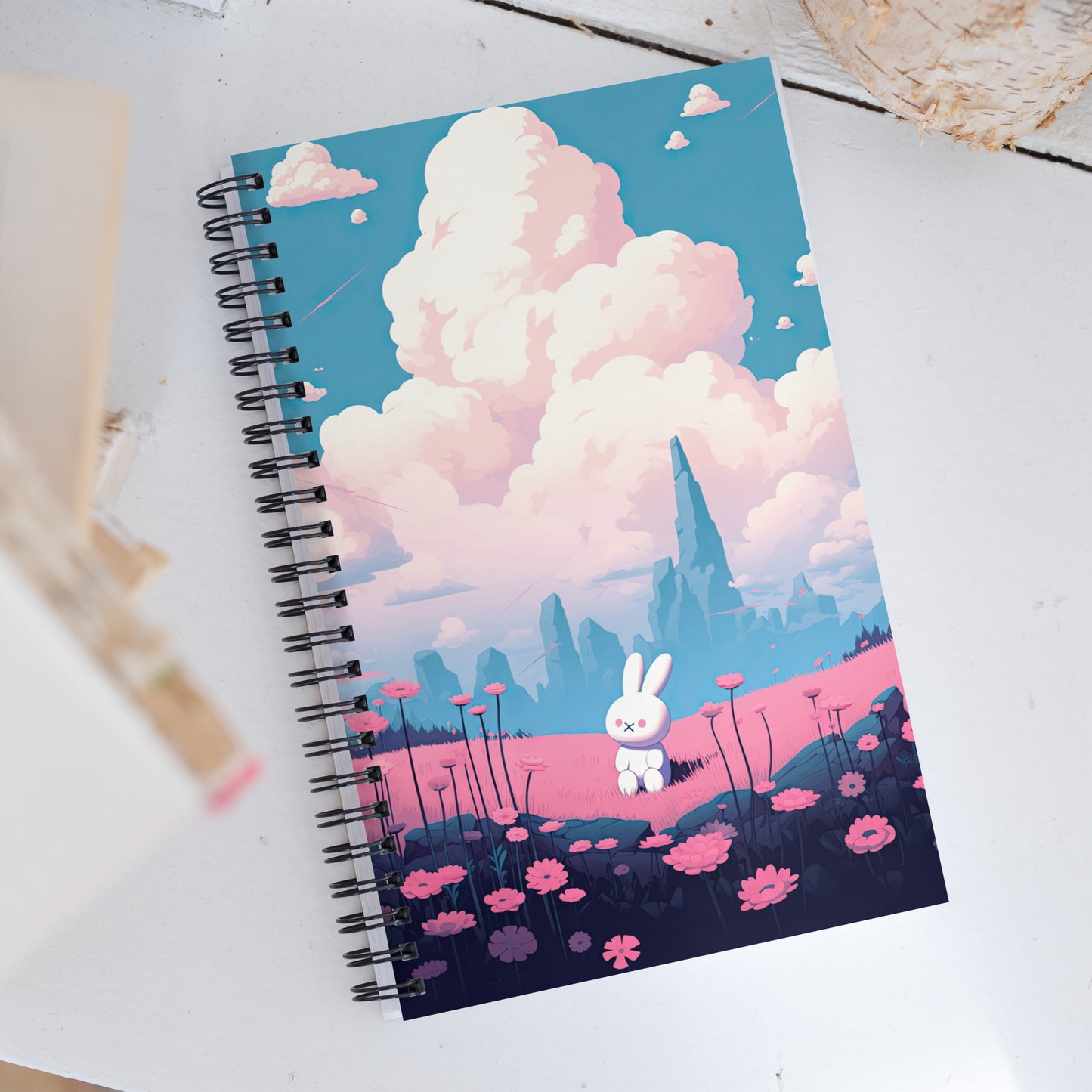 Kawaii Cute Anime Bunny Drawing Notebook