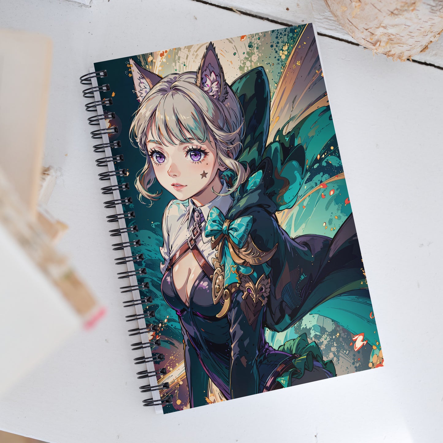 Kawaii Lynette Genshin Anime Drawing Notebook