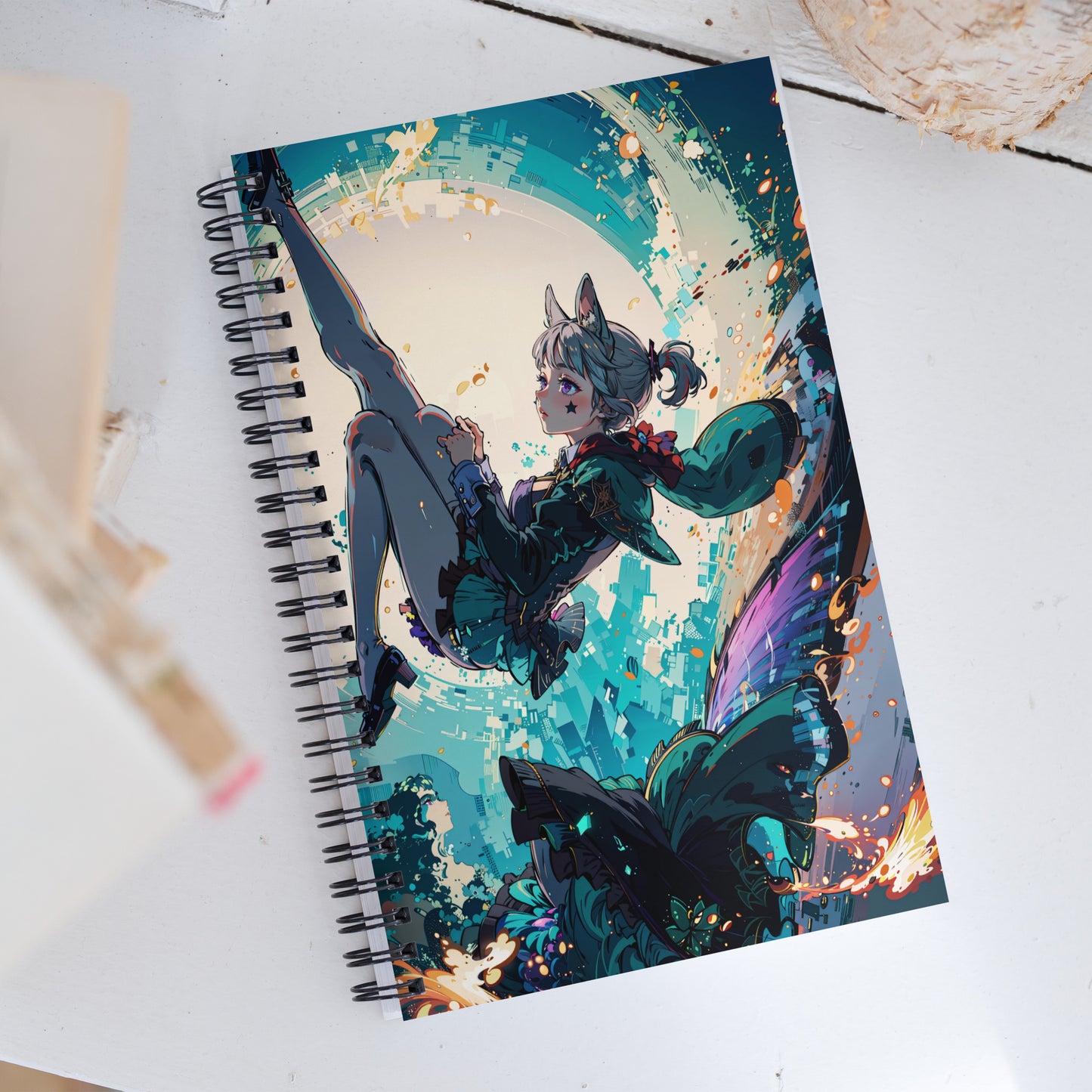 Kawaii Lynette Genshin Fantasy Anime Drawing Notebook