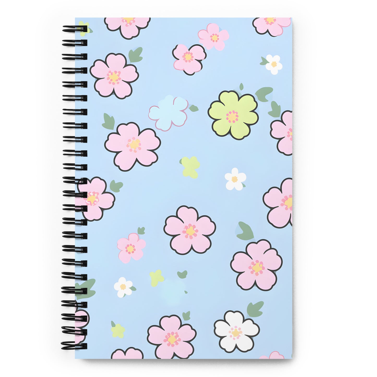 Kawaii Pastel Sakura Flowers Notebook