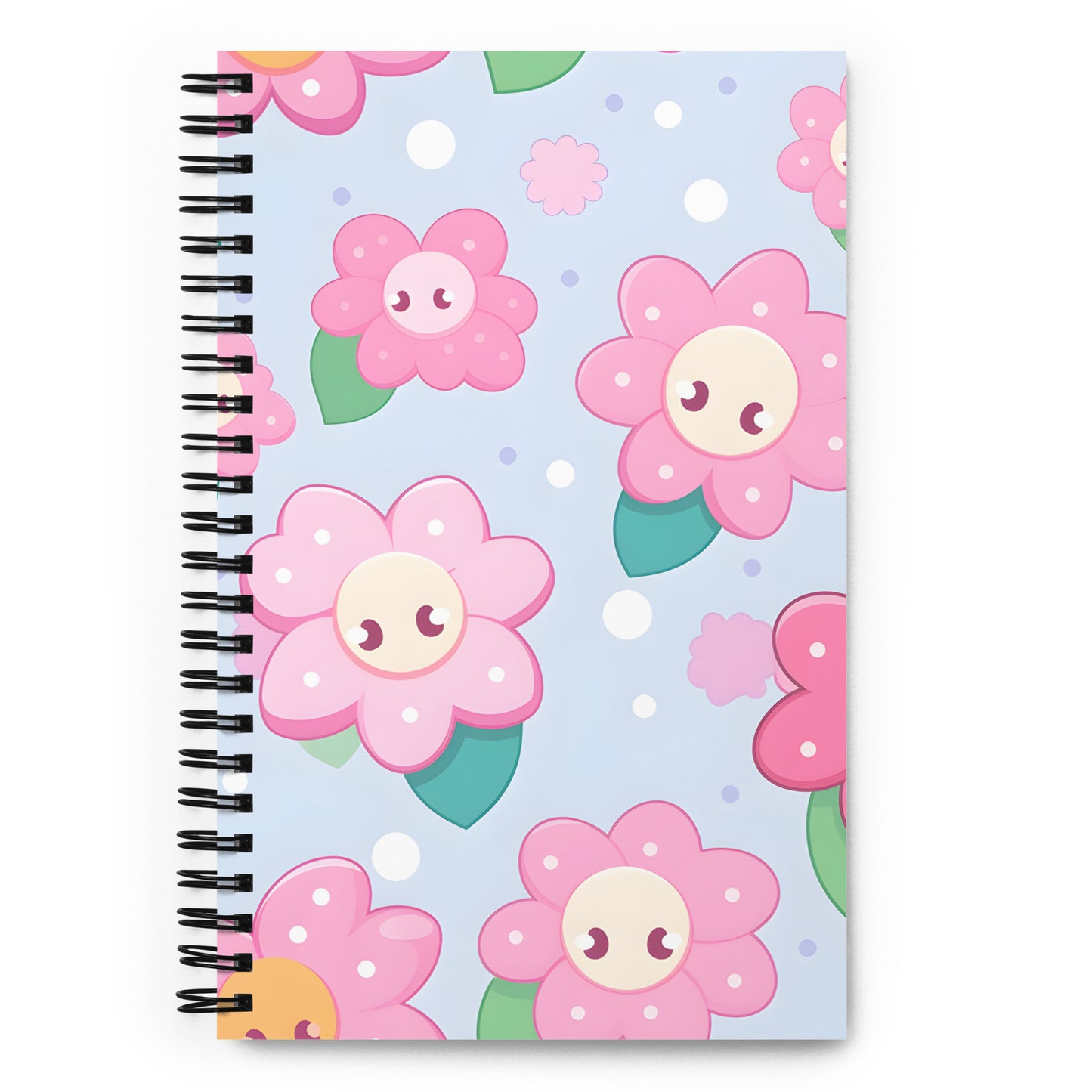 Kawaii Anime Flowers Drawing Notebook