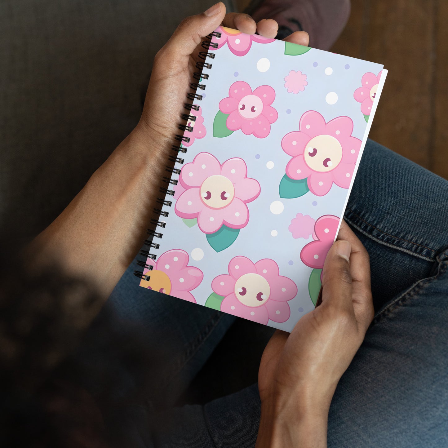 Kawaii Anime Flowers Drawing Notebook