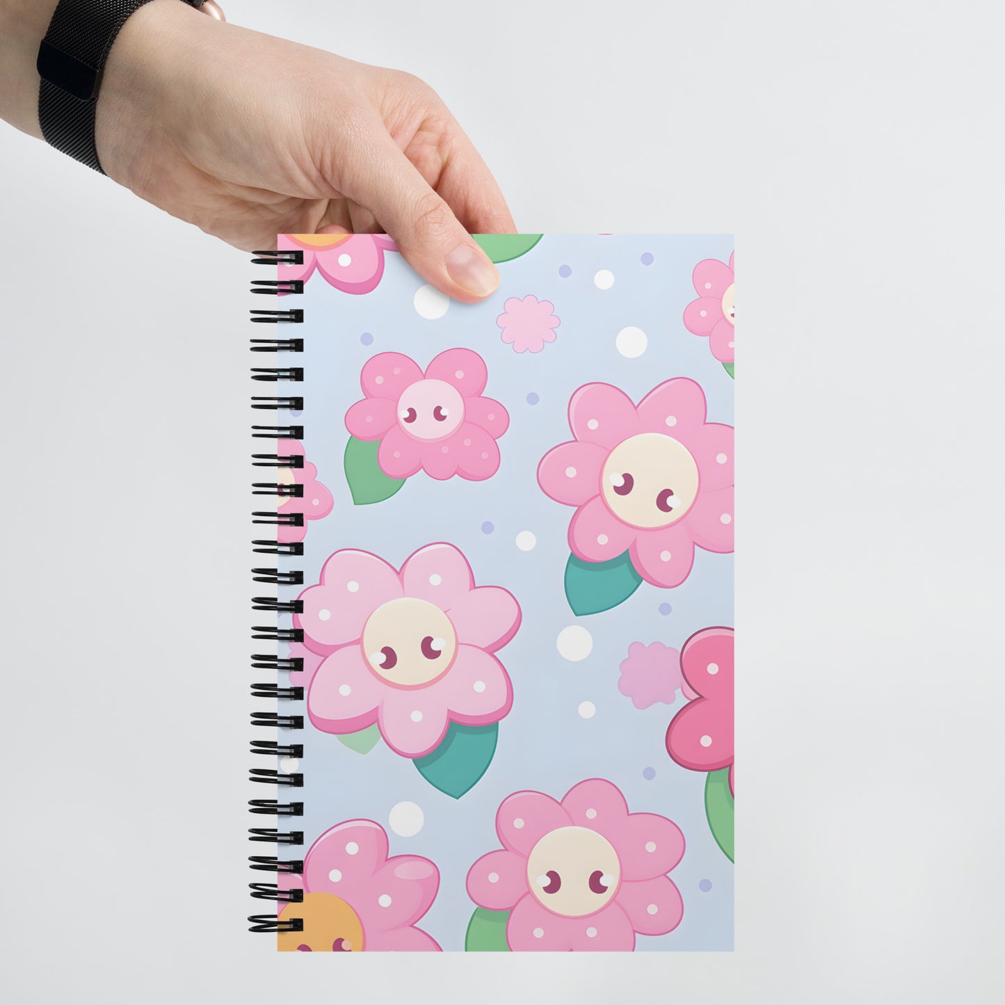 Kawaii Anime Flowers Drawing Notebook