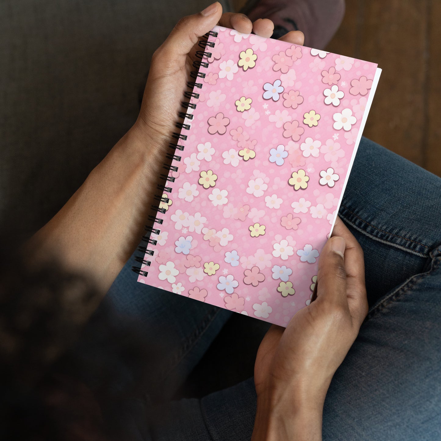 Adorable Mini Cherry Blossom Flowers Pastel Notebook