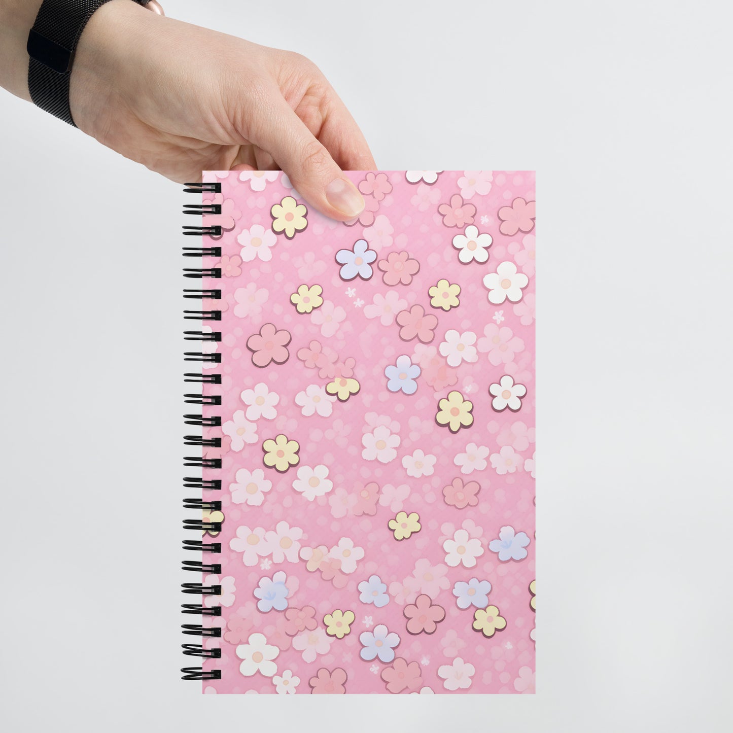 Adorable Mini Cherry Blossom Flowers Pastel Notebook